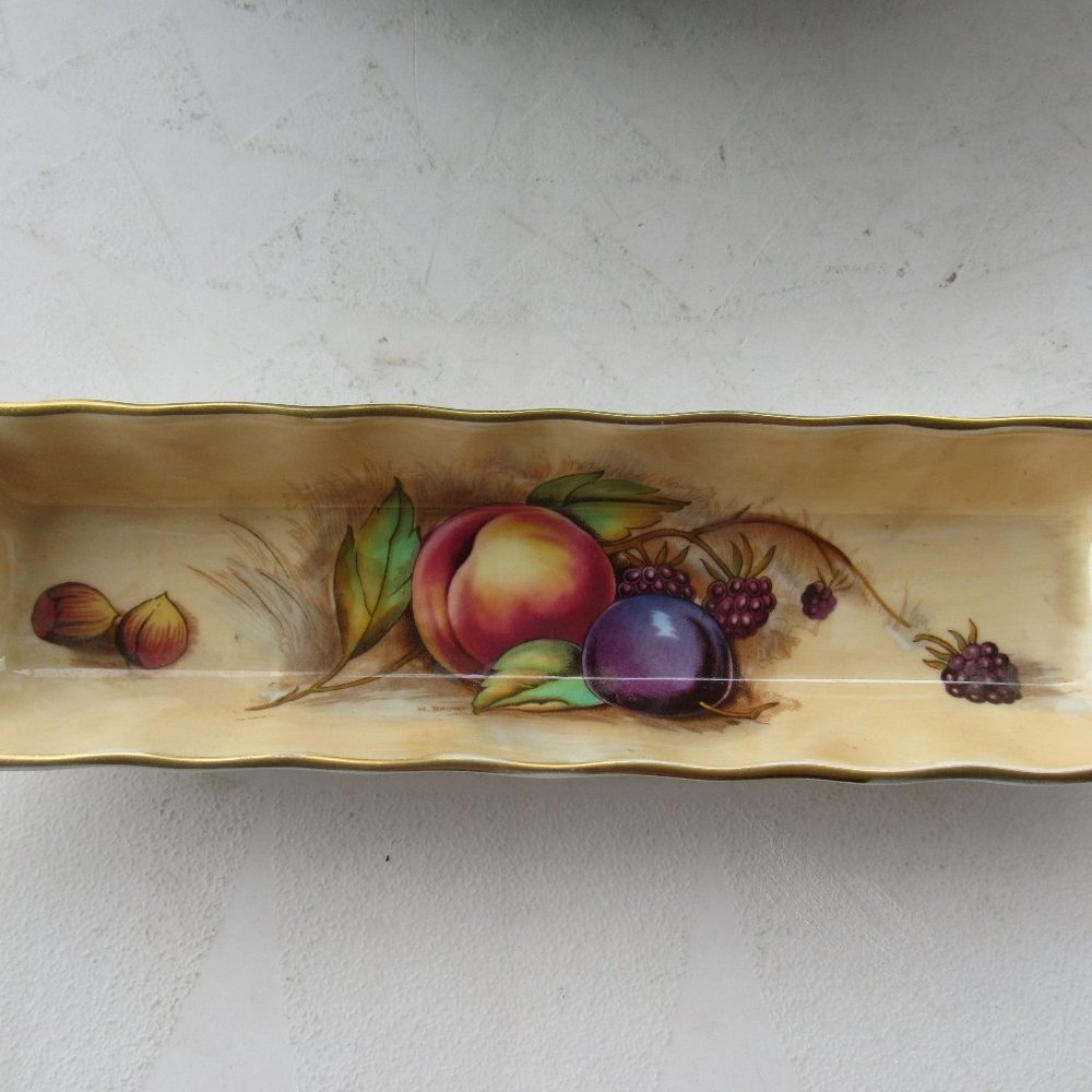 Vintage Aynsley Hand Painted Porcelain Tray